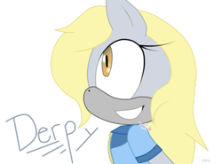 Size: 400x296 | Tagged: safe, artist:imaginationblur, derpy hooves, anthro, simple background, solo, sonic the hedgehog (series), sonicified, style emulation, transparent background