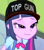 Size: 472x535 | Tagged: safe, derpibooru import, edit, edited screencap, screencap, twilight sparkle, equestria girls, equestria girls (movie), baseball cap, cropped, hat, solo, top gun