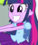 Size: 453x540 | Tagged: safe, derpibooru import, edit, edited screencap, screencap, twilight sparkle, equestria girls, equestria girls (movie), cropped, inverted mouth, solo