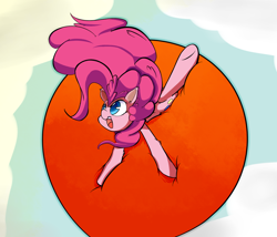 Size: 1024x878 | Tagged: safe, artist:madacon, pinkie pie, earth pony, pony, balloon, floaty, solo