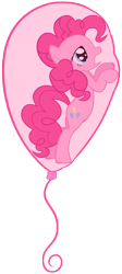 Size: 3000x6675 | Tagged: safe, artist:scourge707, pinkie pie, earth pony, pony, absurd resolution, balloon, pinkie pie trapped in a balloon, solo, then watch her balloons lift her up to the sky