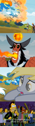 Size: 482x1688 | Tagged: safe, derpy hooves, discord, lord tirek, pegasus, pony, magic, the simpsons, wonderbolts