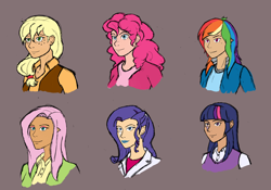 Size: 5000x3500 | Tagged: safe, artist:crusadervx, derpibooru import, applejack, fluttershy, pinkie pie, rainbow dash, rarity, twilight sparkle, human, elf ears, humane six, humanized, mane six