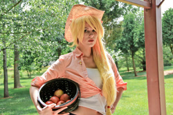 Size: 900x600 | Tagged: safe, artist:cosplayequinox, applejack, human, cosplay, irl, irl human, photo, solo