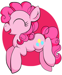 Size: 2500x3000 | Tagged: safe, artist:chop4, pinkie pie, earth pony, pony, happy, pronking, solo