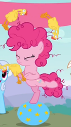 Size: 235x419 | Tagged: safe, pinkie pie, earth pony, pony, pinkie pride, eyes closed, filly, foal