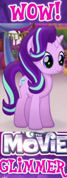 Size: 181x474 | Tagged: safe, edit, edited screencap, screencap, starlight glimmer, pony, my little pony: the movie, cropped, female, image macro, mare, meme, solo, wow! glimmer