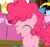 Size: 492x463 | Tagged: safe, screencap, pinkie pie, earth pony, pony, the cutie mark chronicles, filly, messy mane, solo