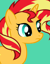 Size: 434x554 | Tagged: safe, sunset shimmer, pony, unicorn, female, mare, official, simple background, solo