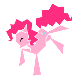 Size: 3000x3000 | Tagged: safe, artist:flamevulture17, pinkie pie, earth pony, pony, female, mare, pink coat, pink mane, simple background, solo, transparent background