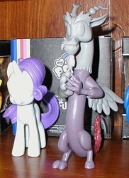 Size: 389x534 | Tagged: safe, discord, rarity, pony, unicorn, figure, funko, prototype, toy