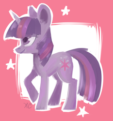 Size: 2303x2472 | Tagged: safe, artist:comikazia, derpibooru import, twilight sparkle, pony, unicorn, female, horn, mare, purple coat, purple mane, solo