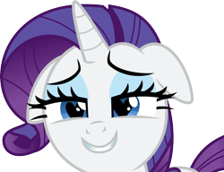 Size: 4840x3711 | Tagged: safe, artist:missbeigepony, rarity, pony, unicorn, simple ways, bedroom eyes, floppy ears, grin, heart eyes, simple background, smiling, solo, transparent background, vector, wingding eyes