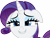 Size: 4840x3711 | Tagged: safe, artist:missbeigepony, rarity, pony, unicorn, simple ways, bedroom eyes, floppy ears, grin, heart eyes, simple background, smiling, solo, transparent background, vector, wingding eyes