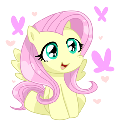 Size: 534x538 | Tagged: safe, artist:honeypuff, fluttershy, pegasus, pony, female, mare, pixiv, solo