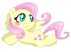 Size: 615x455 | Tagged: safe, artist:honeypuff, fluttershy, pegasus, pony, female, mare, pixiv, solo