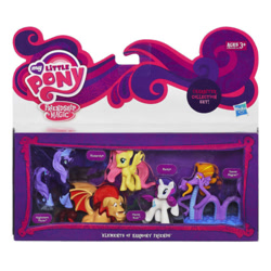 Size: 500x500 | Tagged: safe, fluttershy, manny roar, nightmare moon, rarity, steven magnet, manticore, pegasus, pony, unicorn, official, toy