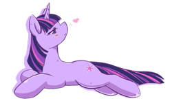 Size: 1024x601 | Tagged: dead source, safe, artist:yukandasama, derpibooru import, twilight sparkle, heart, lying, solo