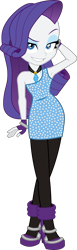 Size: 1037x3388 | Tagged: safe, artist:imperfectxiii, artist:skycatcherequestria, edit, rarity, equestria girls, rainbow rocks, alternate costumes, bracelet, clothes, fingerless gloves, gloves, high heels, leggings, necklace, pantyhose, pose, raised eyebrow, simple background, sleeveless, solo, transparent background, vector