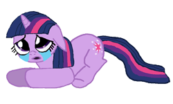 Size: 720x432 | Tagged: dead source, safe, artist:jax5485, derpibooru import, twilight sparkle, crying, simple background, solo, transparent background, vector, wangst