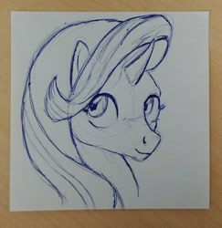 Size: 701x720 | Tagged: safe, artist:sagebrush, starlight glimmer, pony, unicorn, bust, portrait, sketch, solo, traditional art