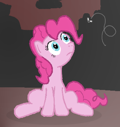 Size: 318x336 | Tagged: safe, artist:ridleywolf, pinkie pie, earth pony, fly, pony, female, mare, pink coat, pink mane, solo
