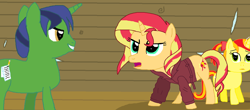 Size: 1600x706 | Tagged: safe, artist:thomaszoey3000, sunset shimmer, oc, pony, unicorn, female, mare