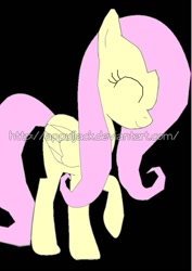 Size: 679x960 | Tagged: safe, artist:appuljack, fluttershy, pegasus, pony, drawing, inkscape, solo, vector