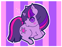 Size: 500x376 | Tagged: safe, artist:thegreatspid, derpibooru import, twilight sparkle, pony, unicorn, female, horn, mare, purple coat, purple mane, solo