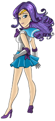 Size: 788x1716 | Tagged: safe, artist:violet-feather, rarity, human, crossover, humanized, sailor moon, solo