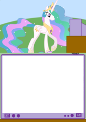 Size: 564x800 | Tagged: safe, princess celestia, alicorn, pony, exploitable meme, meme, obligatory pony, template, tv meme