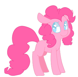 Size: 1162x1153 | Tagged: safe, artist:pegacornss, pinkie pie, earth pony, pony, female, mare, pink coat, pink mane, simple background, solo, transparent background