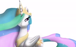 Size: 2560x1600 | Tagged: safe, artist:ehspee, princess celestia, alicorn, pony, simple background, solo, wip