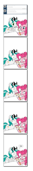 Size: 840x4304 | Tagged: safe, artist:dekomaru, pinkie pie, oc, alicorn, pony, baby, baby pony, canon x oc, dazzle, foal, tumblr, tumblr:ask twixie