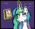 Size: 600x488 | Tagged: safe, artist:odibon, princess celestia, alicorn, pony, annoyed, grammar error, letter, solo