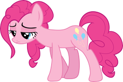 Size: 7001x4667 | Tagged: safe, artist:revstreak, pinkie pie, earth pony, pony, pinkie pride, absurd resolution, sad, simple background, solo, transparent background, vector