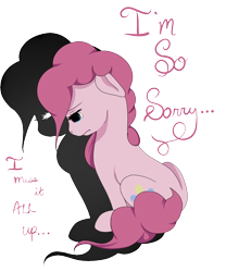 Size: 1500x1800 | Tagged: safe, artist:kohaku-miharu, pinkie pie, earth pony, pony, crying, sad, solo