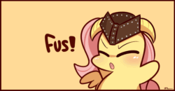 Size: 796x413 | Tagged: safe, artist:php56, edit, editor:a sad pony, fluttershy, spike, dragon, pegasus, pony, :d, :o, animated, blushing, chibi, cute, dovahkiin, dovahshy, eyes closed, frown, fus-ro-dah, helmet, hnnng, open mouth, shyabetes, skyrim, smiling, the elder scrolls, wide eyes, yay