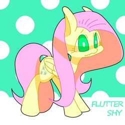 Size: 500x500 | Tagged: safe, artist:30clock, fluttershy, pegasus, pony, female, mare, pixiv, solo