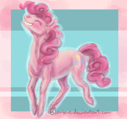 Size: 800x753 | Tagged: safe, artist:gloriaus, pinkie pie, earth pony, pony, female, mare, pink coat, pink mane, smiling, solo