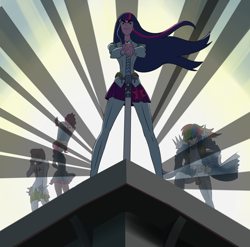 Size: 1920x1900 | Tagged: safe, artist:spacekingofspace, derpibooru import, fluttershy, pinkie pie, rainbow dash, twilight sparkle, equestria girls, humanized, kill la kill, satsuki kiryuin