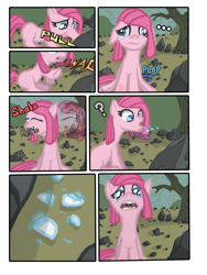 Size: 1745x2321 | Tagged: safe, artist:nayolfa, pinkie pie, earth pony, pony, clean up on smile five, comic, filly, pinkamena diane pie