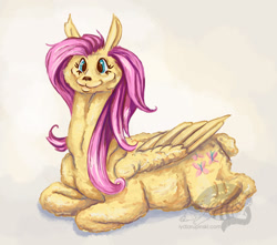 Size: 1024x904 | Tagged: safe, artist:substantiallyuseless, fluttershy, alpaca, solo, species swap