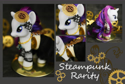 Size: 6941x4691 | Tagged: safe, artist:bluepaws21, rarity, pony, unicorn, absurd resolution, brushable, custom, steampunk, toy