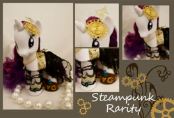 Size: 6941x4691 | Tagged: safe, artist:bluepaws21, rarity, pony, unicorn, absurd resolution, brushable, custom, steampunk, toy