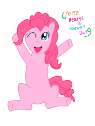 Size: 600x800 | Tagged: safe, pinkie pie, earth pony, pony, female, mare, simple background, smiling, solo, white background