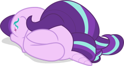 Size: 5707x3045 | Tagged: safe, artist:shutterflyeqd, starlight glimmer, unicorn, the parent map, faceplant, female, floppy ears, horrible daughter, prone, simple background, solo, transparent background, vector