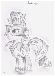 Size: 3400x4677 | Tagged: safe, radiance, rarity, pony, unicorn, power ponies (episode), power ponies, solo