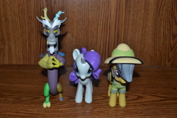 Size: 3780x2520 | Tagged: safe, daring do, discord, rarity, funko, irl, photo, toy