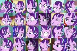 Size: 1600x1067 | Tagged: safe, edit, edited screencap, screencap, starlight glimmer, pony, unicorn, the parent map, compilation, cute, faic, floppy ears, glimmerbetes, multeity, solo, solo focus, starlight cluster